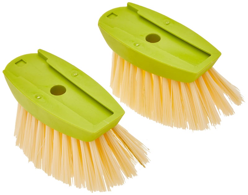 Full Circle Suds Up Soap Dispensing Dish Brush 2-pack Refill, Green - Image 2